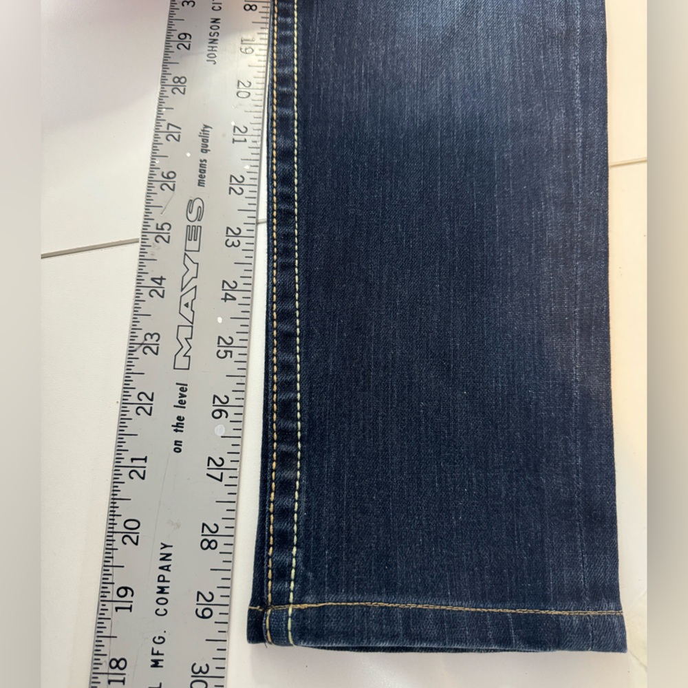 PRVCY Jeans Malibu Hills Dark Chelsea Wash Stretch Low Rise SZ 27 NEW! - Picture 16 of 16